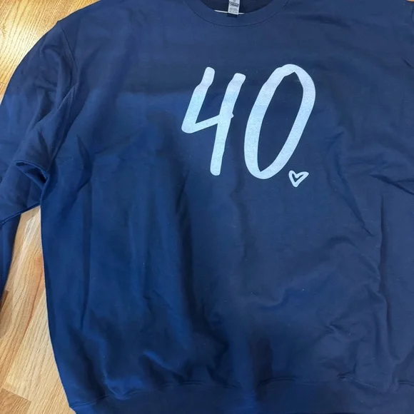Gildan 4XL Navy Sweatshirt- 40th Birthday - Picture 2 of 2